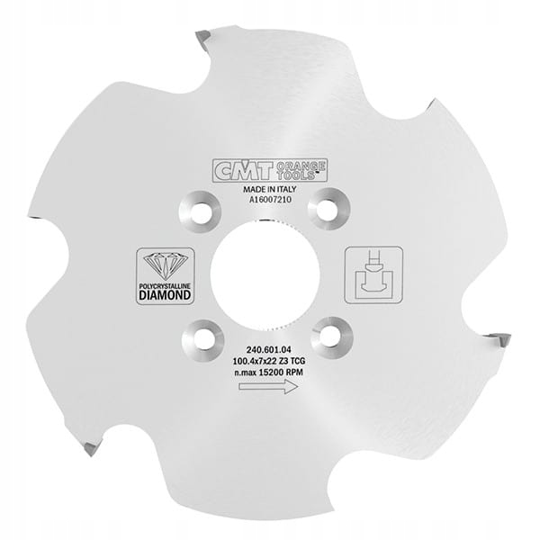 Frez lamello P-system 100,4x22x7,0/4,0mm z=3 20° Cmt
