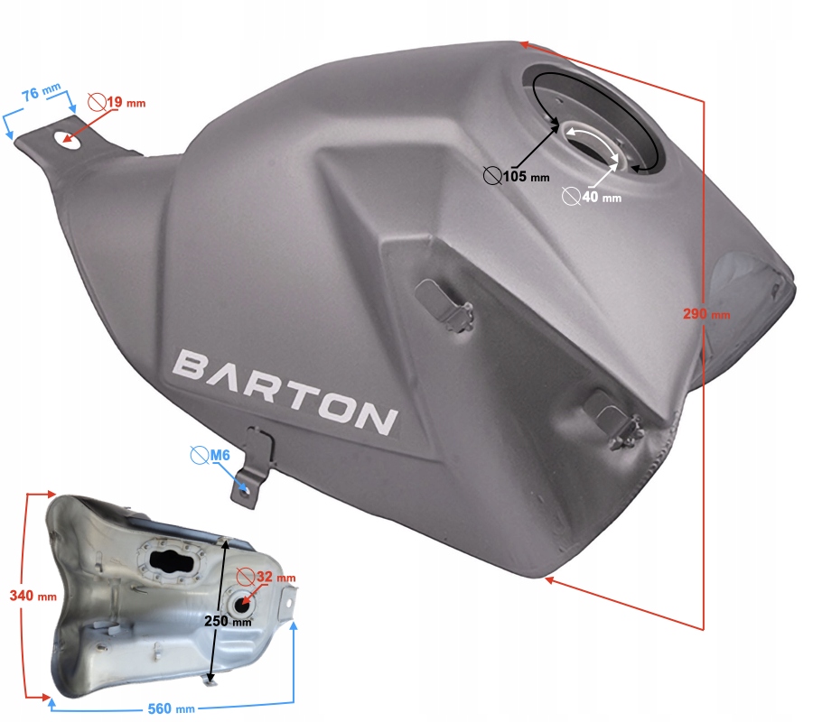 Palivová Nádrž Hyper 125 E5 Martinelli