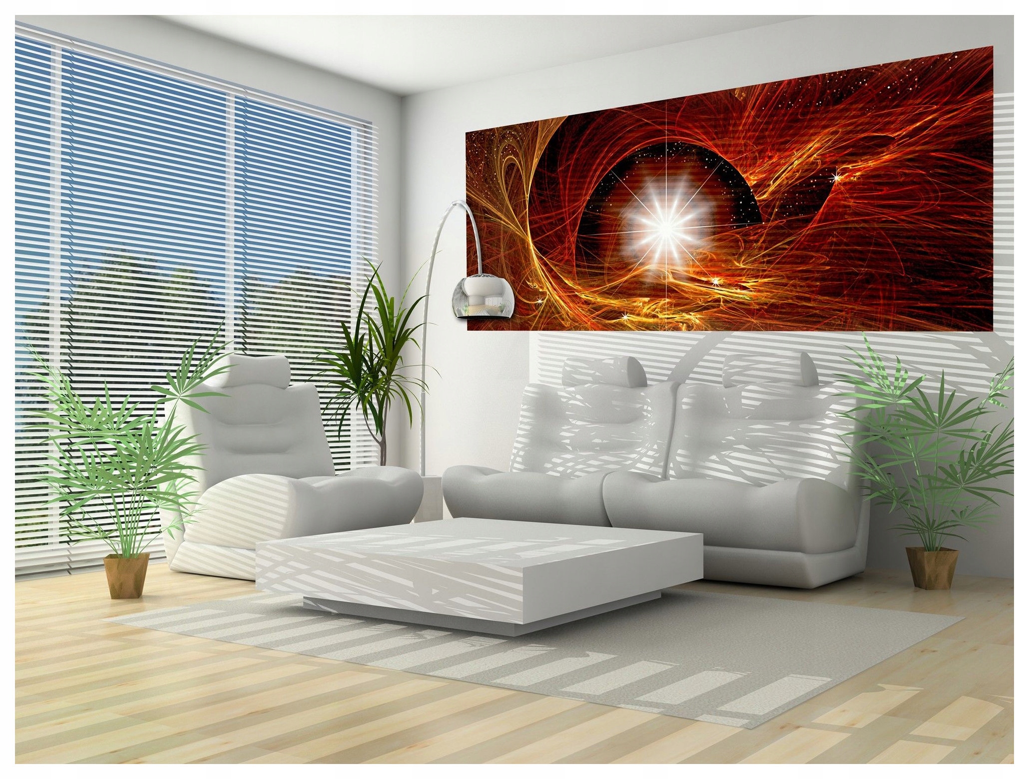Fototapeta flizelina Abstrakt Ohnivý vír barev a hvězd 250x104 lepidlo