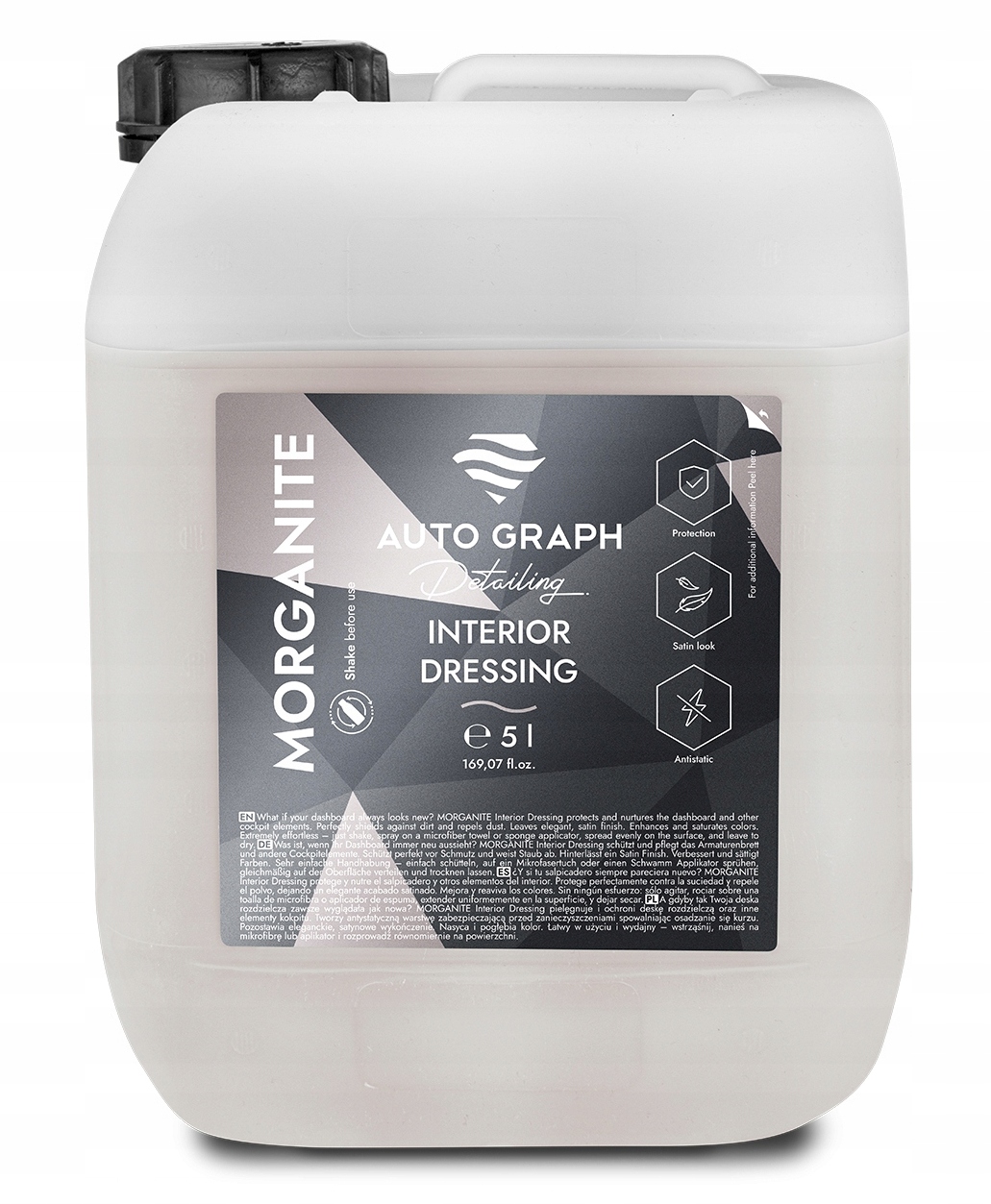 Auto Graph MORGANITE Interior Dressing Do Plastików Wnętrza Auta Satyna 5L Producent Auto Graph