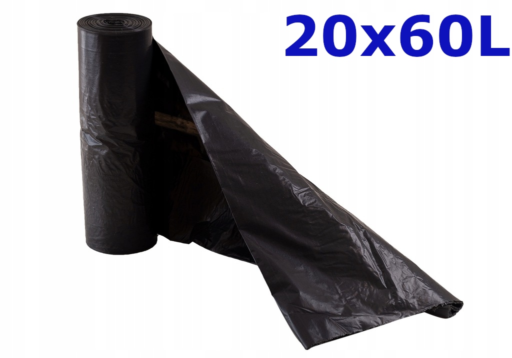 

Worki na śmieci Ldpe 20 x 60L czarne
