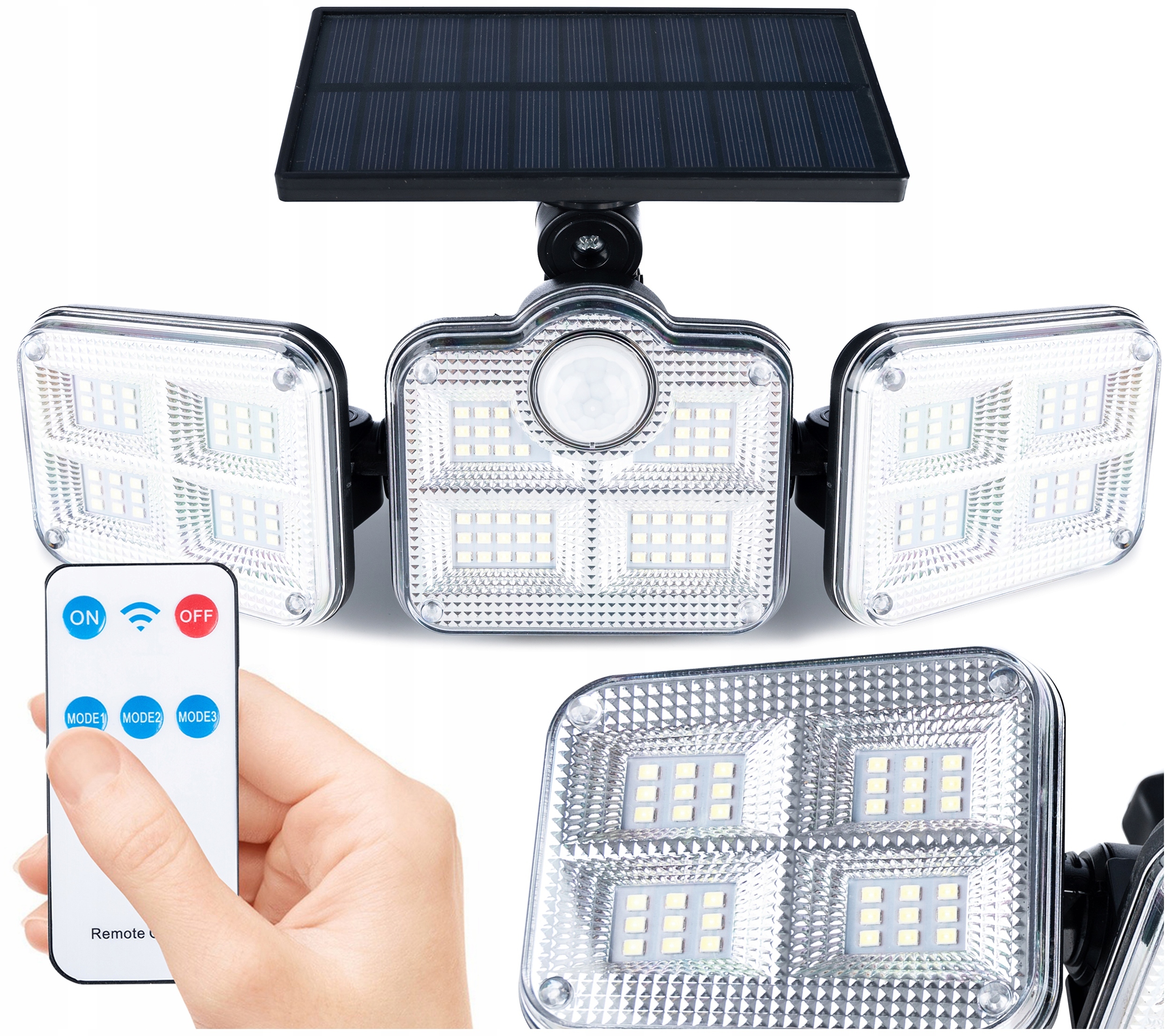 

Lampa Solarna Led Czujnik Ruchu Zmierzchu Modułowa