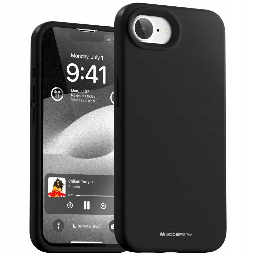 Mercury Silicone do iPhone 16e / 17e Czarny