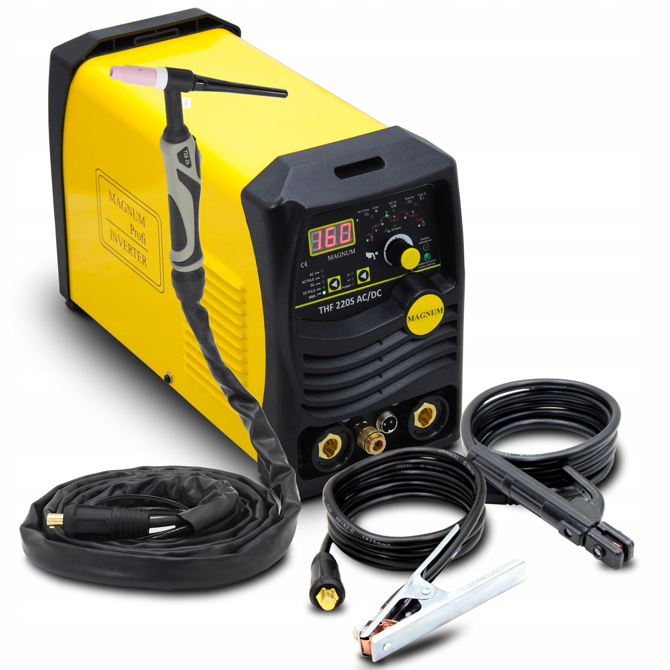 Зварювальний апарат інвертора TIG MAGNUM THF 220S AC / DC