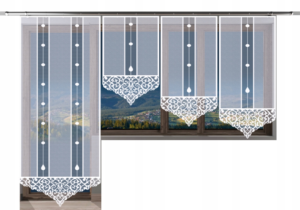 

Mg Amir panel Ekran firana Ażur Żakard 90x230 cm