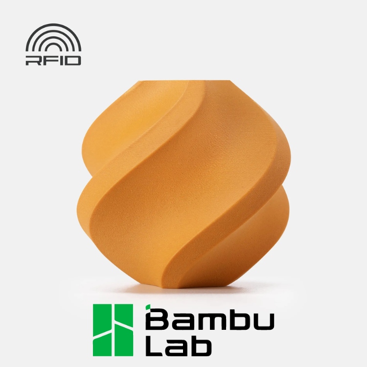 Filament Bambu Lab PLA Wood 1,75mm 1kg -wielorazową szpulą - Ochre Yellow