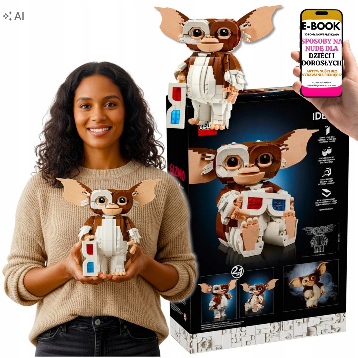 Lego Klocki Ideas Gizmo Gremliny Rozrabiają Dla Dorosłych EBOOK-3