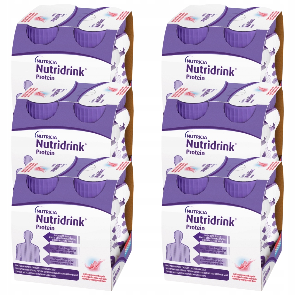 Nutridrink Protein Czerwone Owoce 4x125ml
