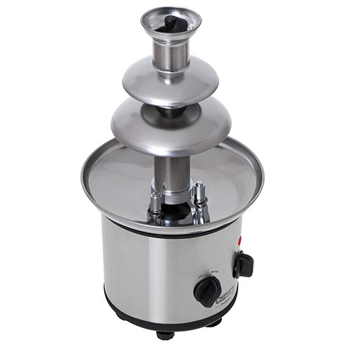 FONTANNA CZEKOLADOWA 3 POZIOMOWA na URODZINY PRZYJĘCIA 650ml Kolor dominujący srebrny/szary