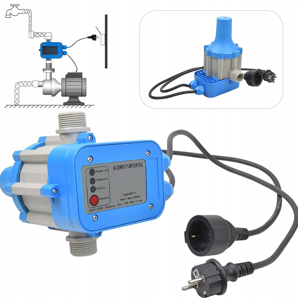Automatický Tlakový Spínač Pro Vodní Čerpadla S Kabelem