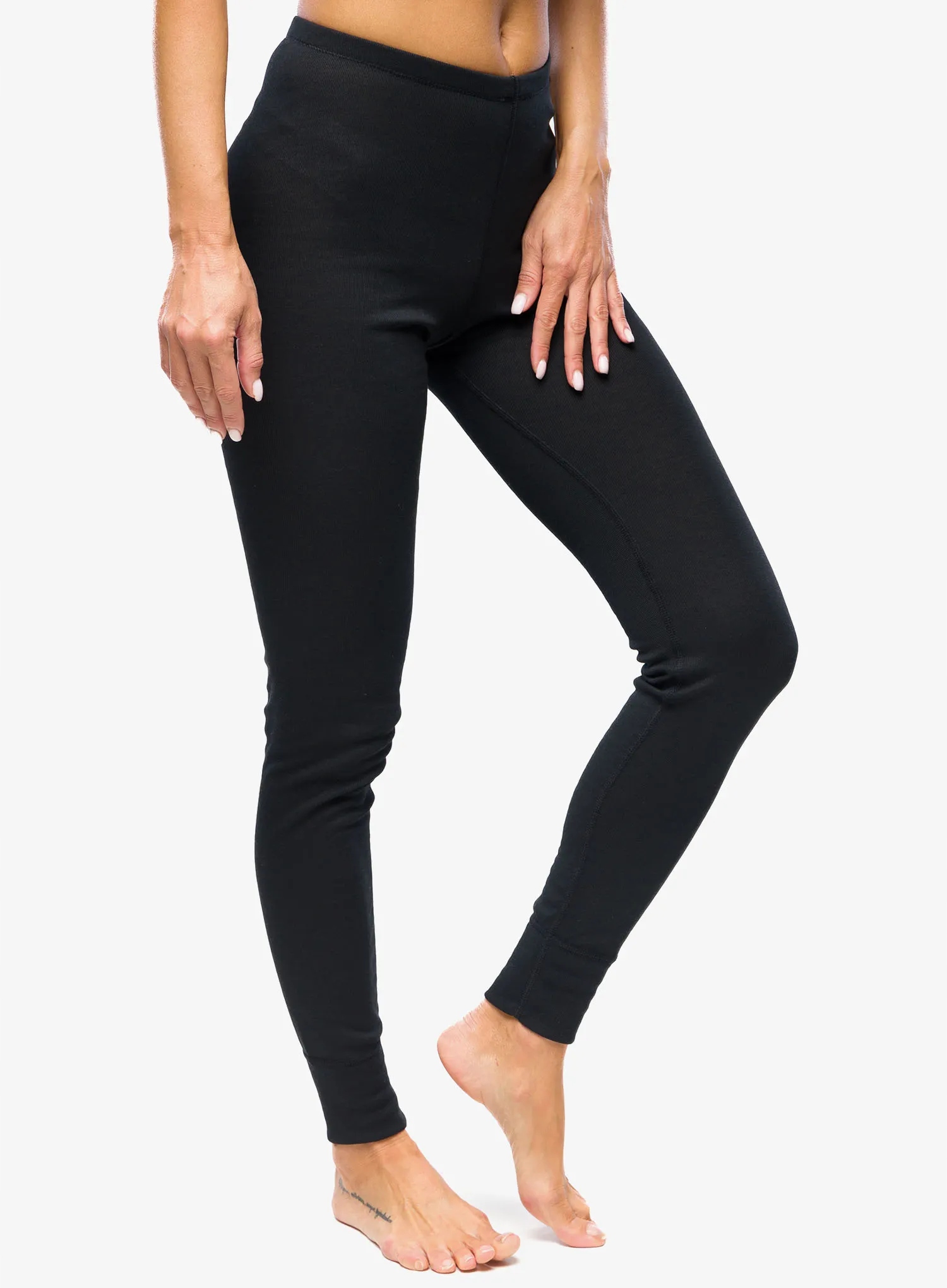 Dámské termoaktivní legíny Odlo Active Warm Eco Bl Bottom Long černé XL