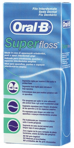 Oral-B Super floss nitka dentystyczna 50szt aparat