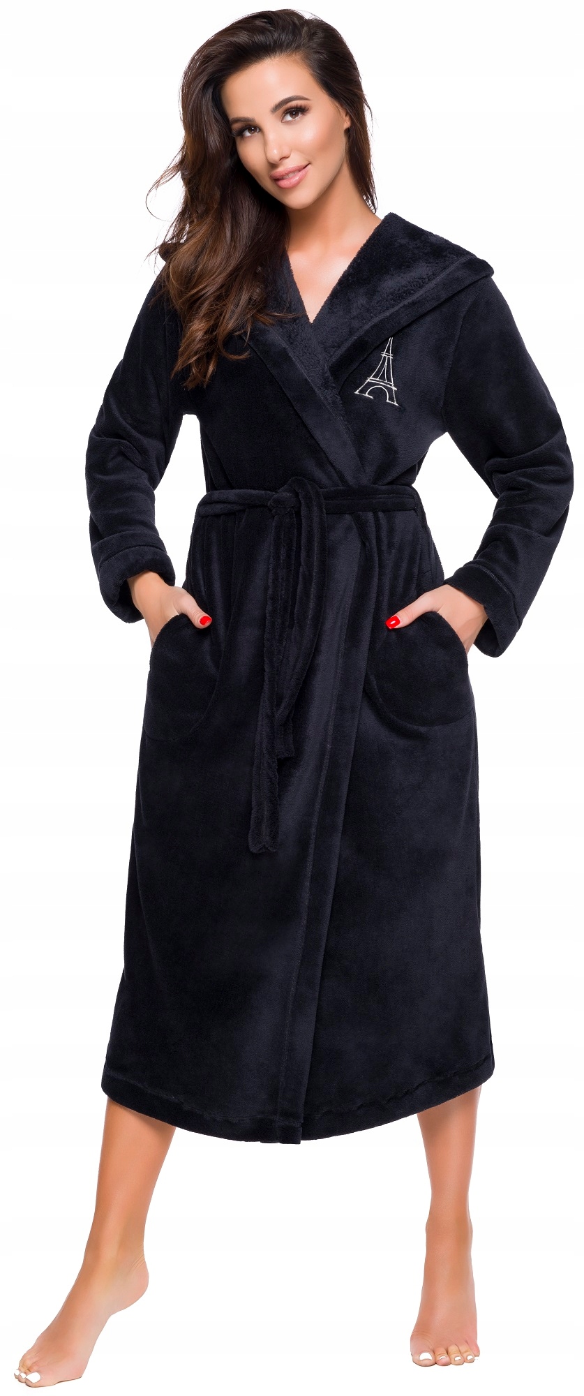 EIFFLA DŁUGI PUCHOWY DAMSKI SZLAFROK PODOMKA 3XL Marka L&L