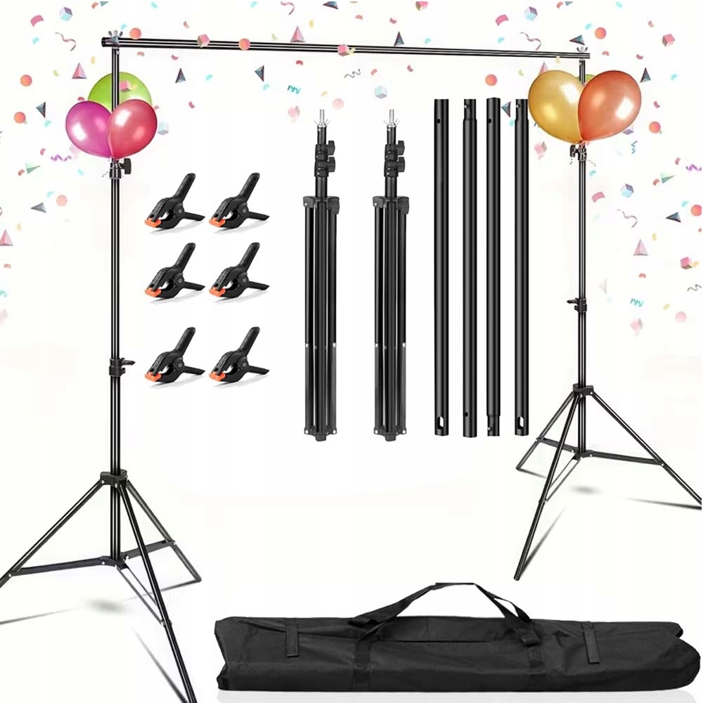 Sada Pro Studio Stativ Pro Fotografické Pozadí 10X6.56 Ft Svorky+ Pouzdro