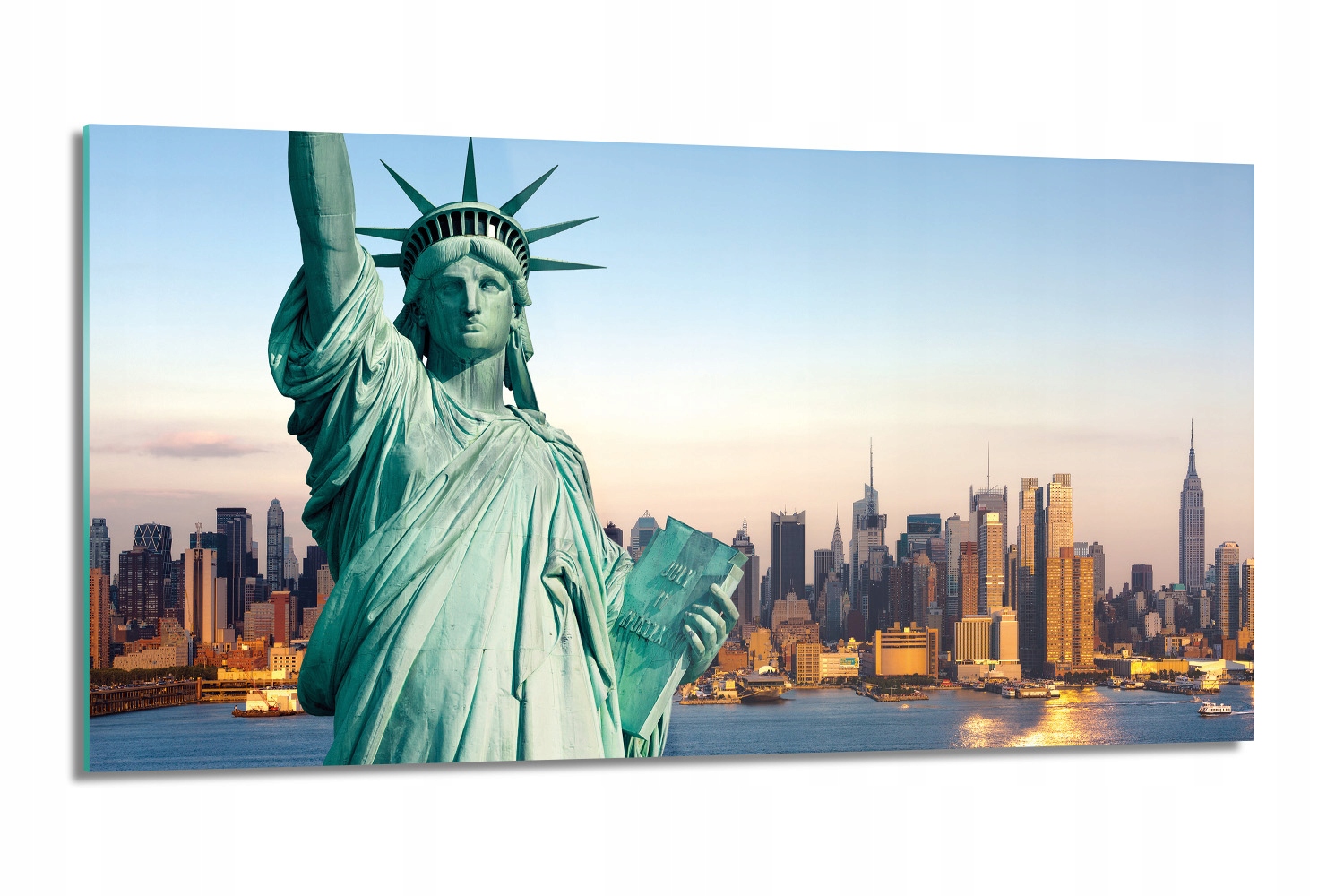 panel do kuchyne lacobel Socha slobody Usa 100x50