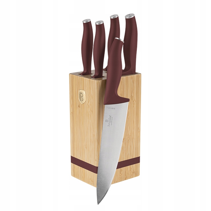 Berlingerhaus BH-2972 so stojanom Bamboo 6 ks Leonardo Collection