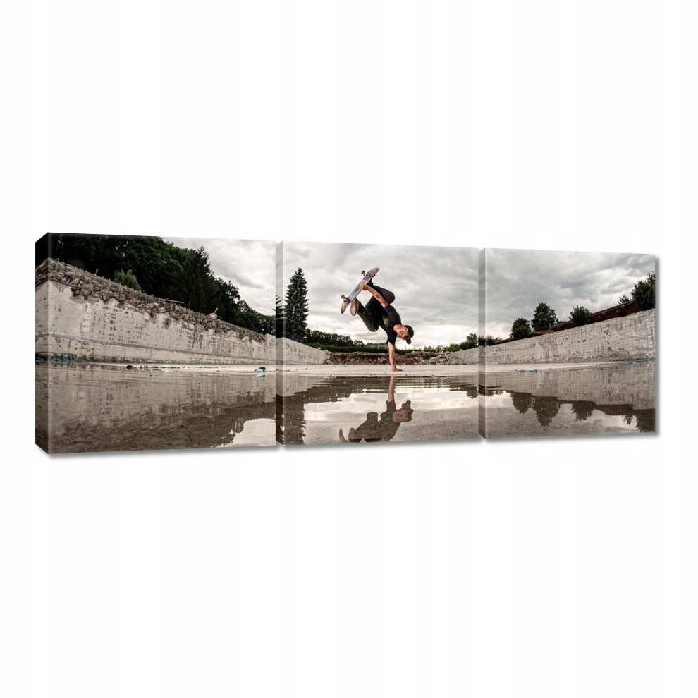 

Obrazy 60x20 Deskorolka Deska Skoki
