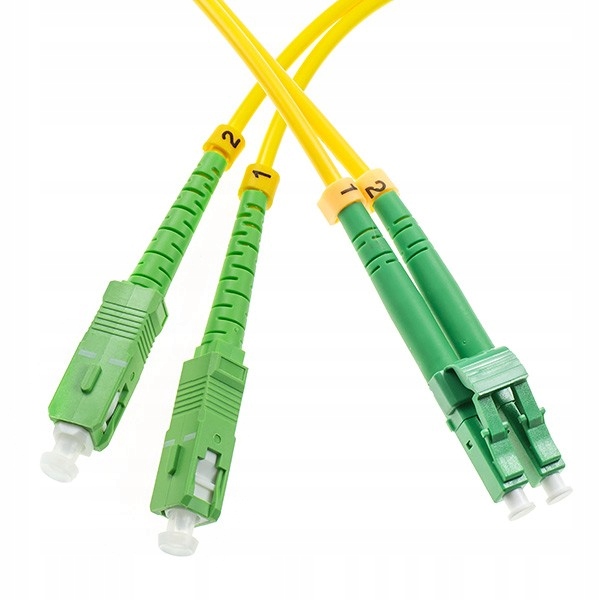 Patchcord SM SC/APC-LC/APC duplex 10m 9/125 G652D