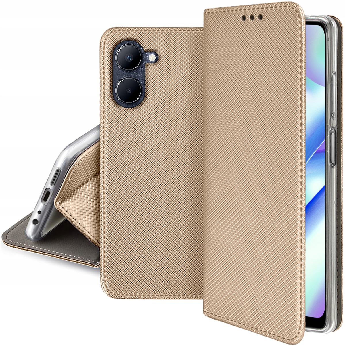 

Etui do Realme C33 Smart Magnet Case Szkło 9H