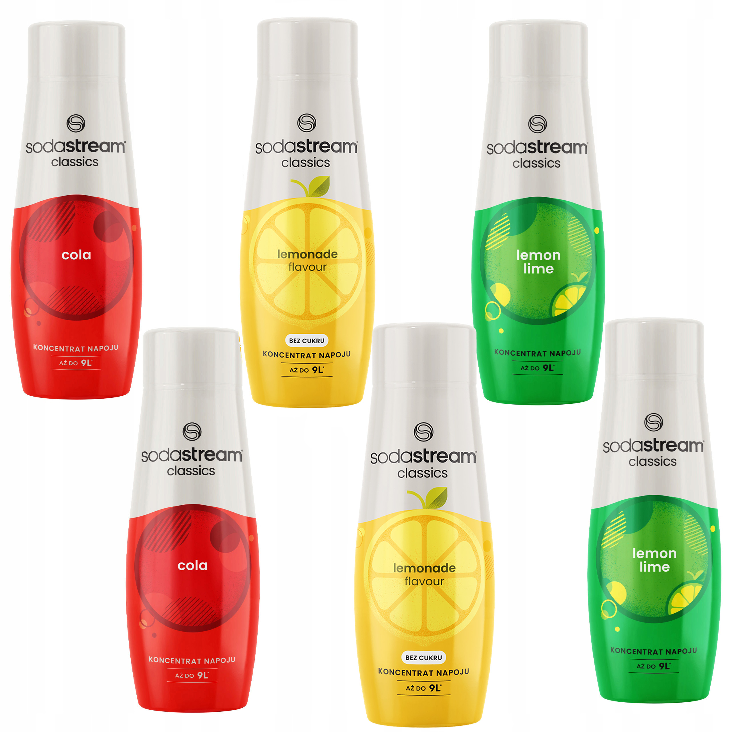 Sodastream Zestaw koncentratów 6 syropów 3 smaki