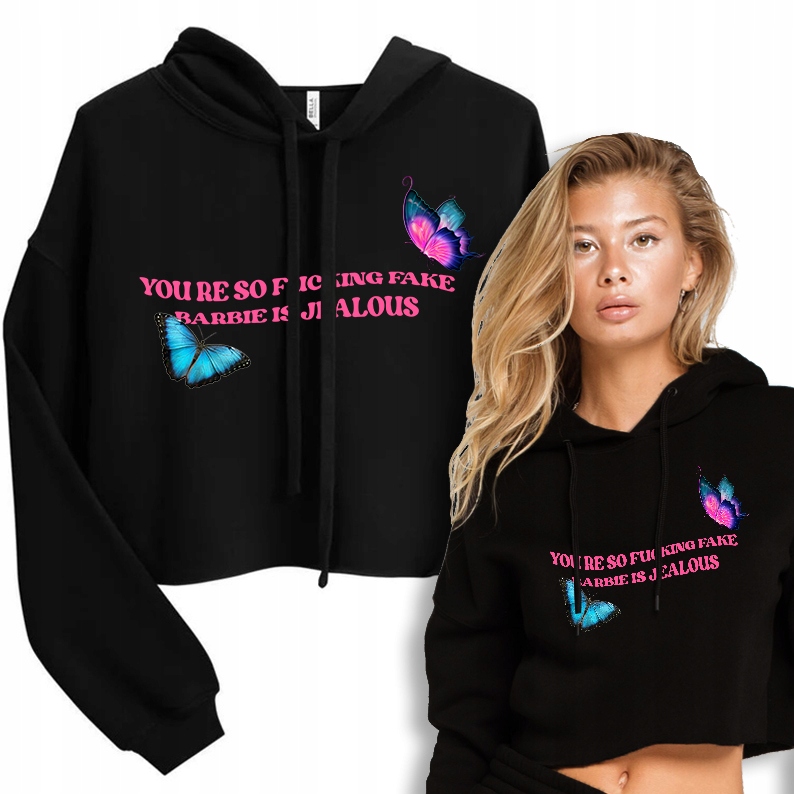 Pohodlná krátká Mikina Fucking Fake Wz L