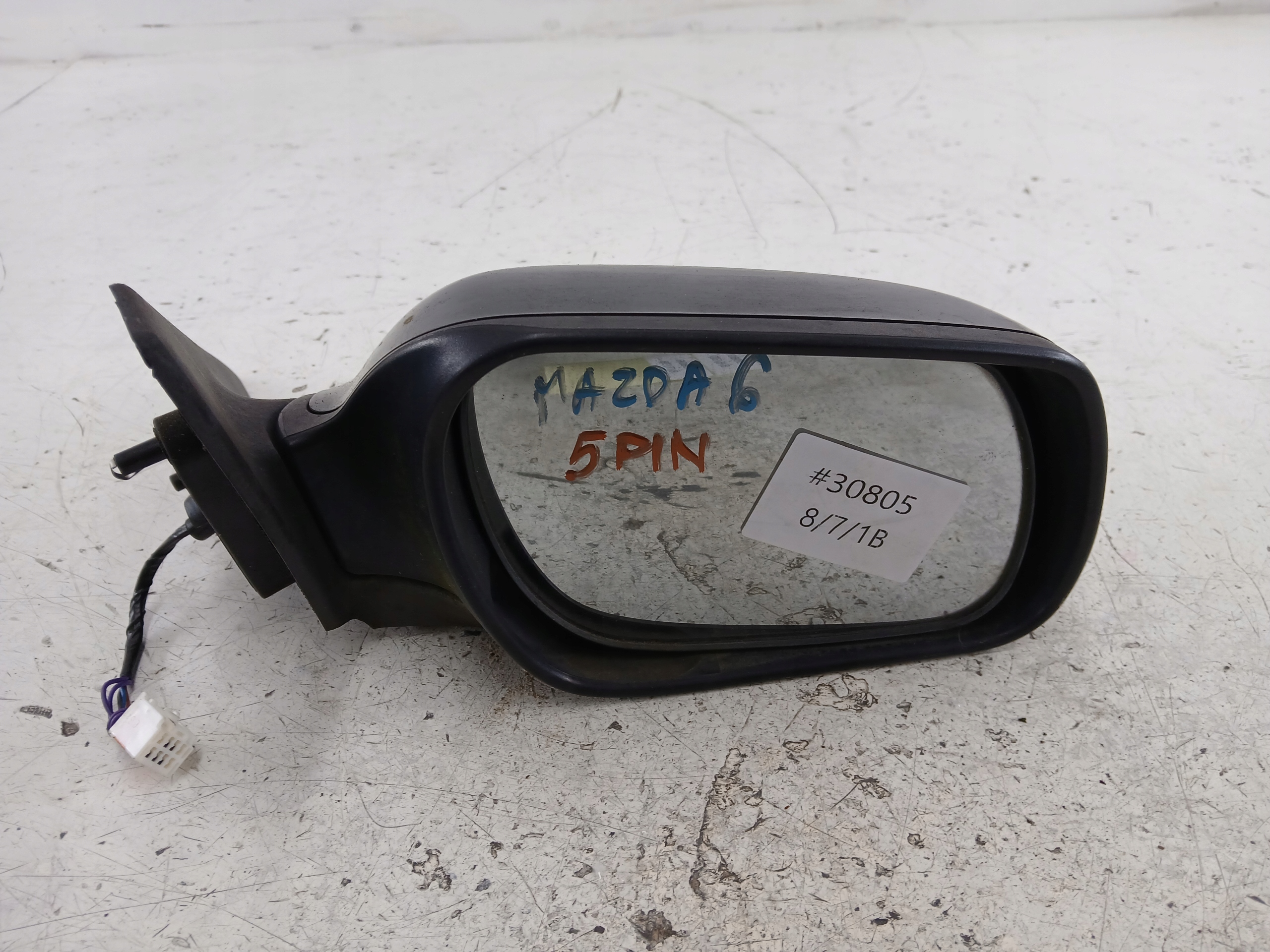 MAZDA 6 GG mirror right 6 PIN graphitic