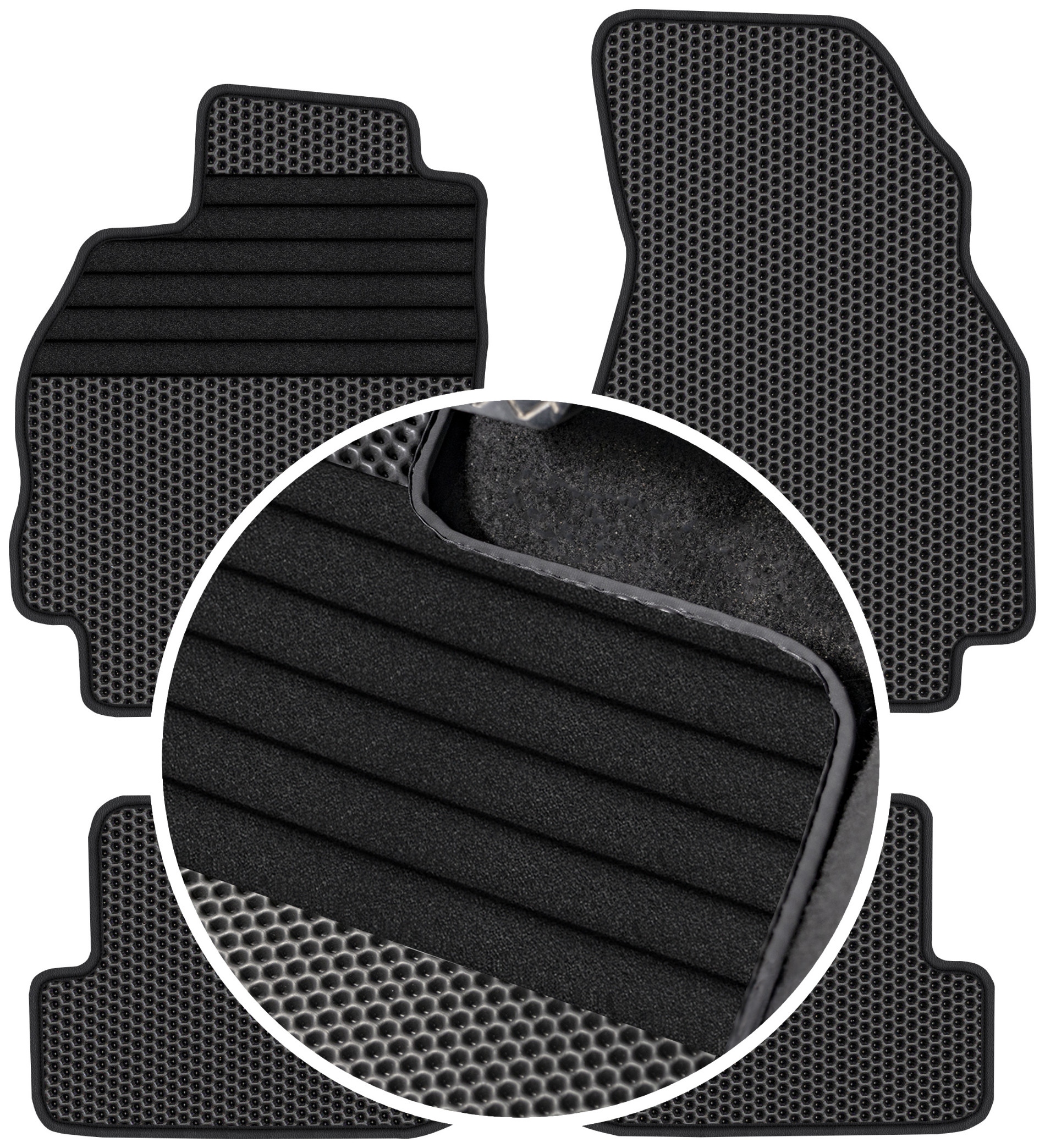 Renault Megane II 2002-2008 Gumové rohože Eva Eternity Posilnenie XXL
