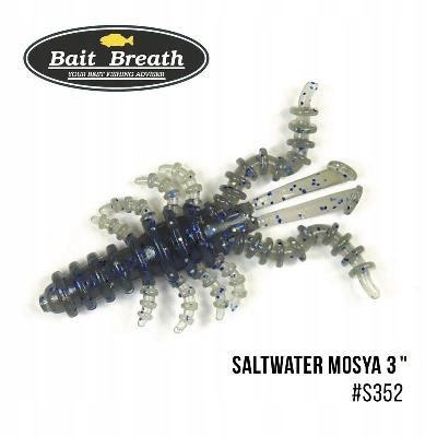 Przynęta Bait Breath Saltwater Mosya 3" S352 Uv Hologram Smoke/Blue (6 szt)