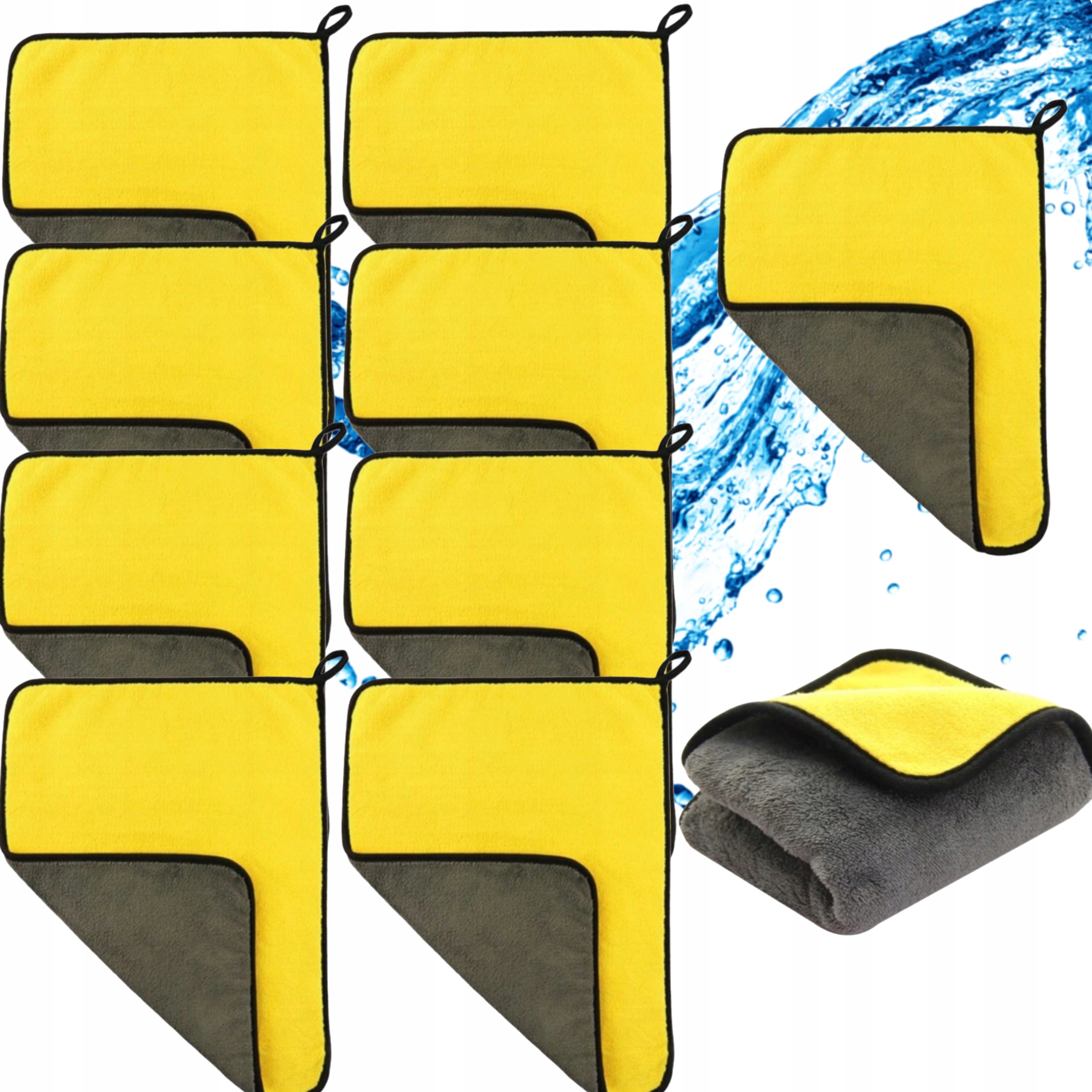 Levně Koko Sada 10 Utěrek 30X40 Do Auta, Absorpční Mikrovlákno, Silná, Odolná