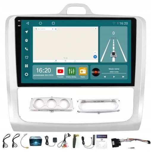 Bluetooth Navigace A Android Carplay Ford Focus 2004-2011 8/256 Gb Sim