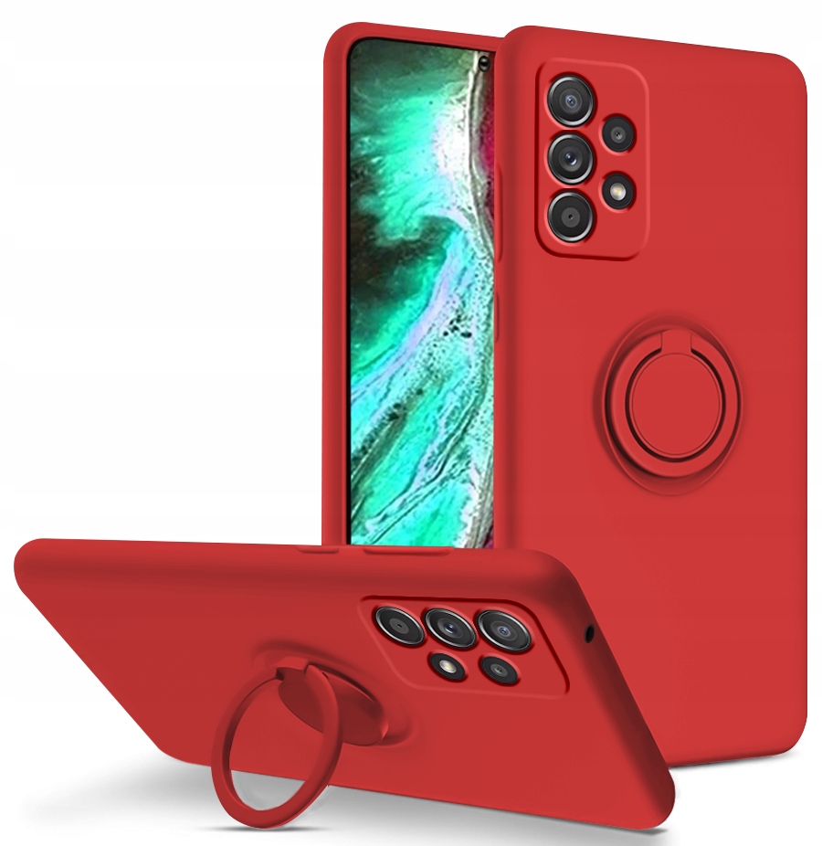 

Etui Silicone Ring Szkło do Samsung Galaxy A53 5G