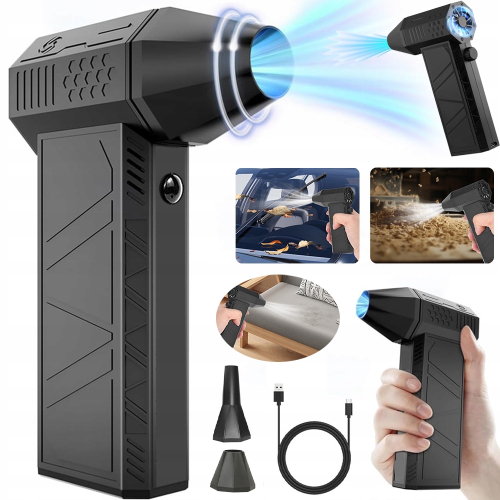 Výkonný Elektrický Dmychadlo Stlačený Vzduch Kompresor Air Duster Na Prach