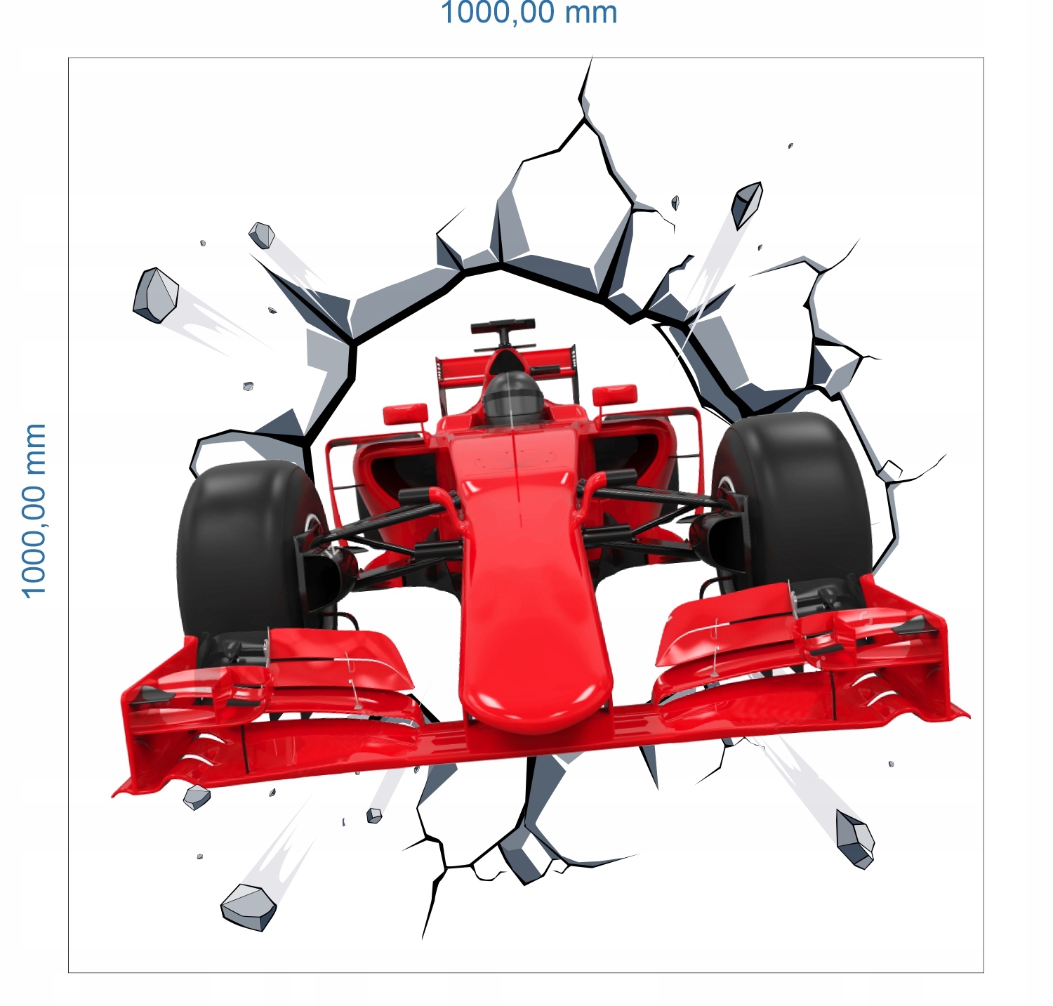 

Formuła 1 F1 Ferrari Naklejki Na Ścianę 100 CM