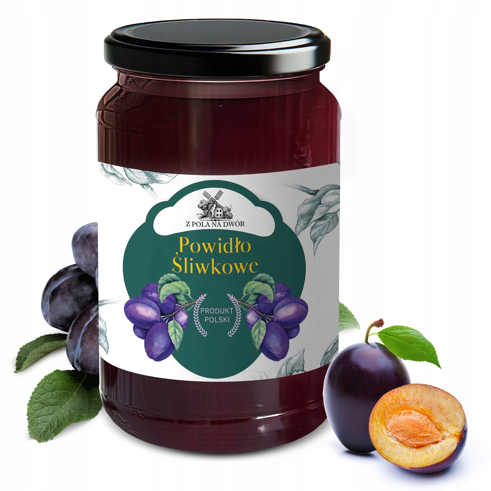 Levně 3X Z Pole Na Dvůr Švestková povidla bez konzervantů Povidlo s 900 g