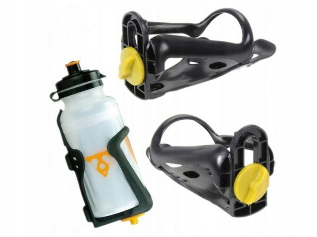 KOSZYK DO ROWERU UCHWYT ROWEROWY NA BIDON BUTELKĘ REGULOWANY Model Koszyk uchwyt na bidon butelkę regulowany czarny