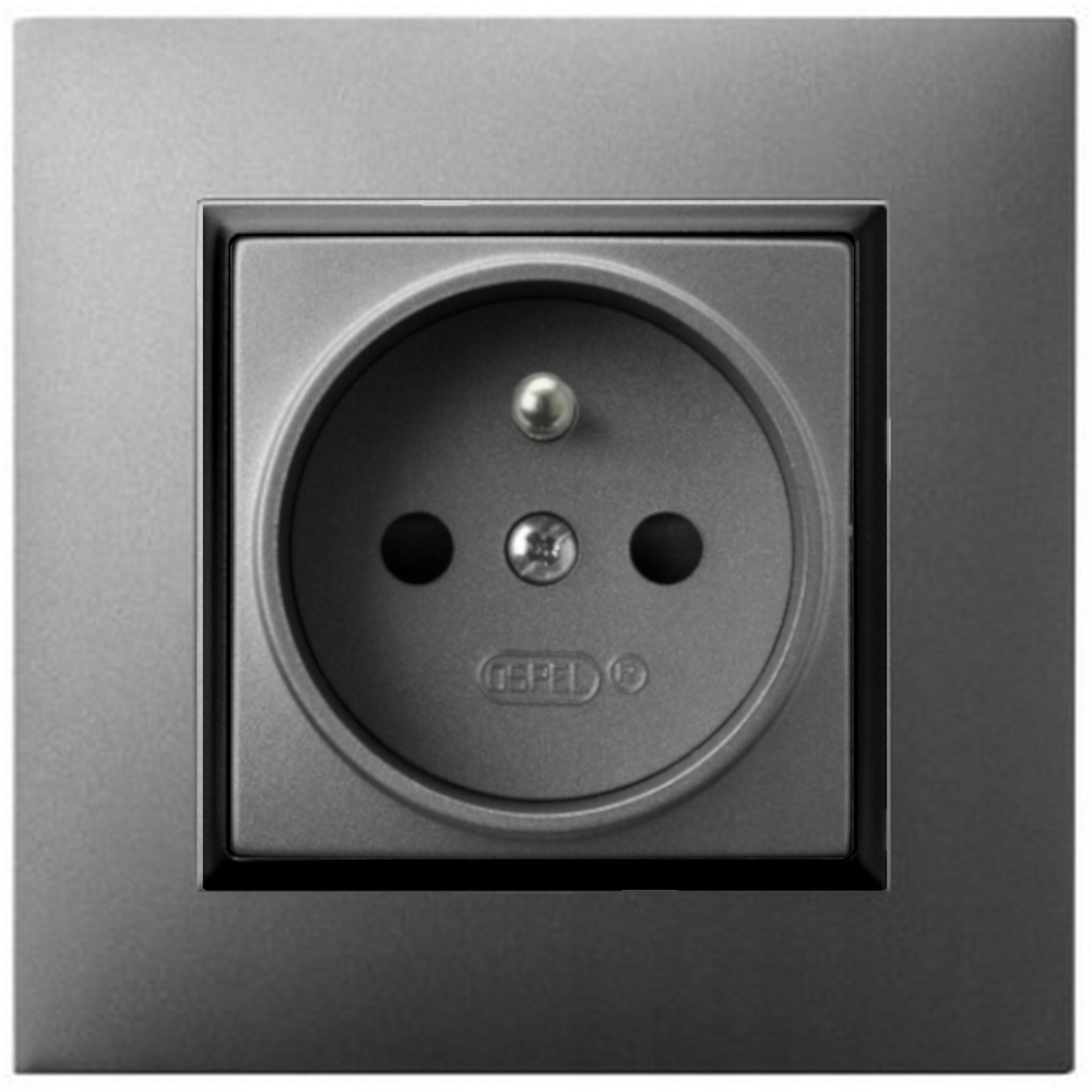 

Gniazdo Pojedyncze Gniazdko Szary Aria