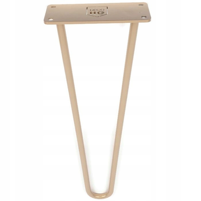

Złota Noga Metalowa Do Stołu Loftowa Hairpin 40CM