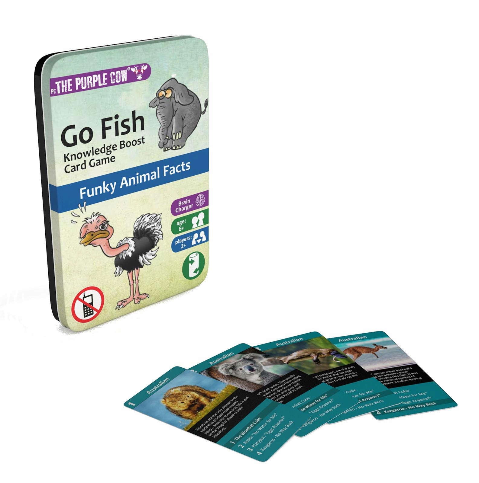 

Podróżna gra karciana Kwartet The Purple Cow Go