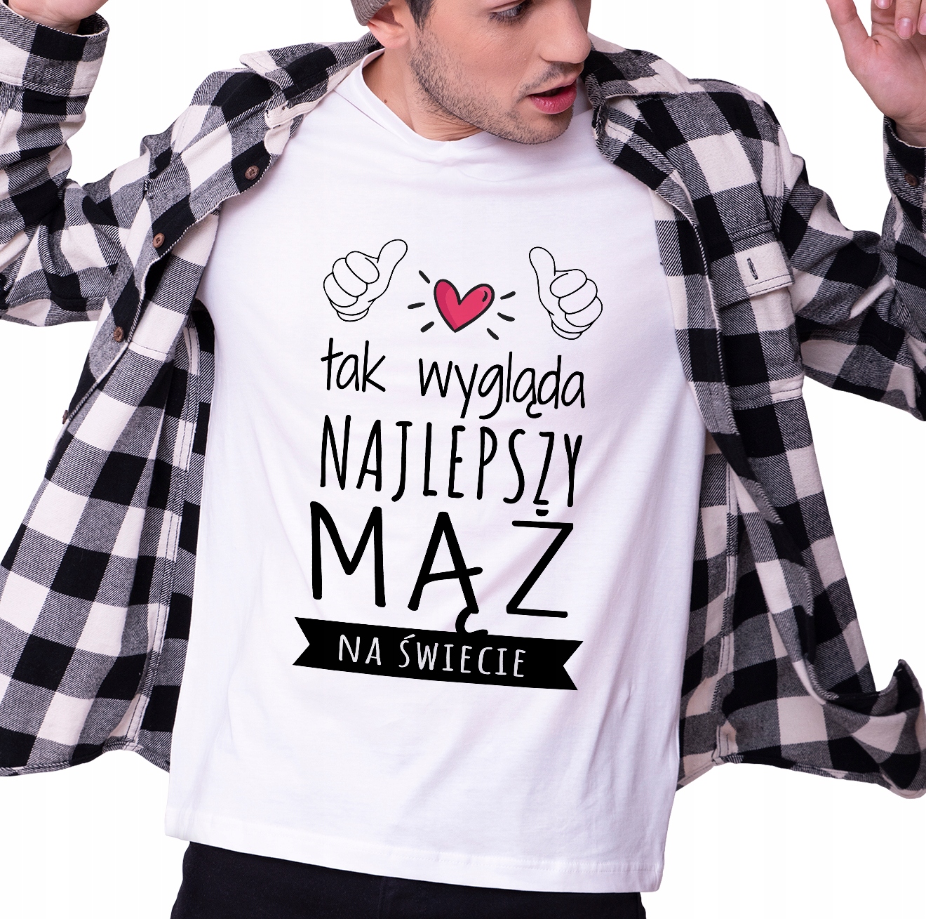 

Koszulka dla męża Najlepszy Mąż L