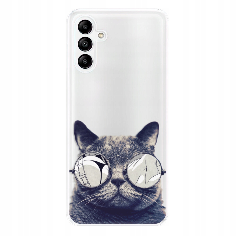 Silikonowe etui iSaprio Crazy Cat 01 do Samsung Galaxy A04s