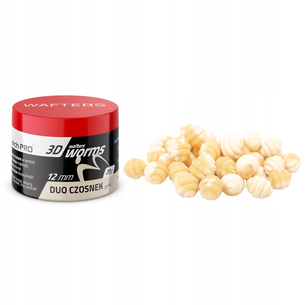 Wafters Worms 3D Duo Czosnek 12mm 20g Matchpro