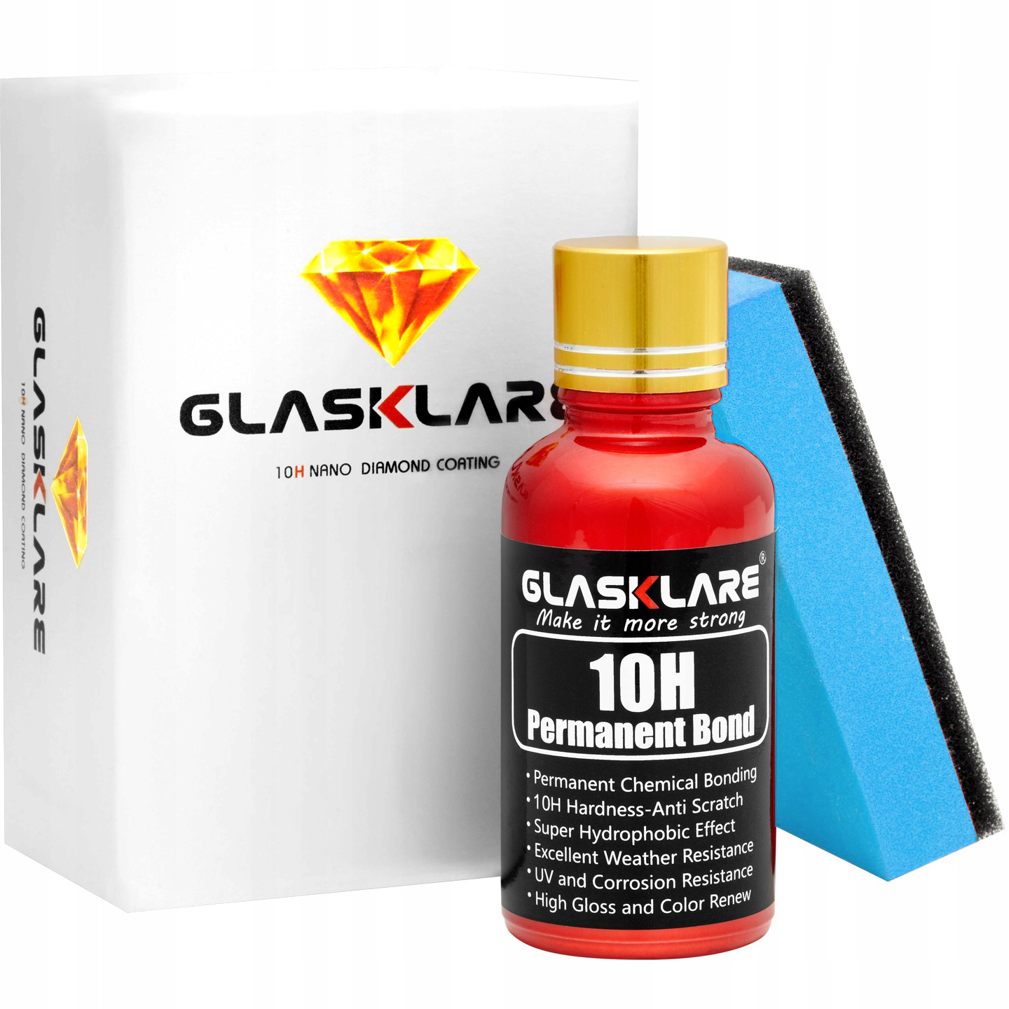 POWŁOKA CERAMICZNA DO LAKIERU SAMOCHODU 10H GLASKLARE - TWARDA JAK SZKŁO