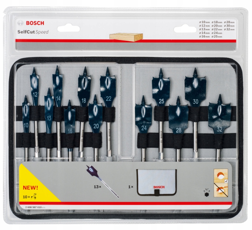 

Bosch Zestaw 13 Wierteł Do Drewna Self Cut