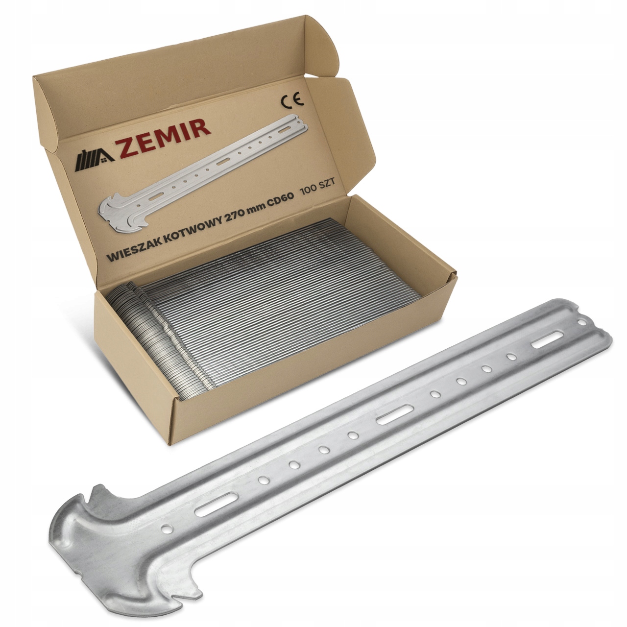 WIESZAK KOTWOWY DO PODDASZY 27cm 270mm CD60 PROFIL 100szt