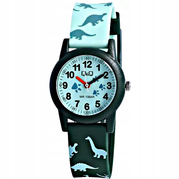Dětské hodinky Qq VR99-010 zelený řemínek