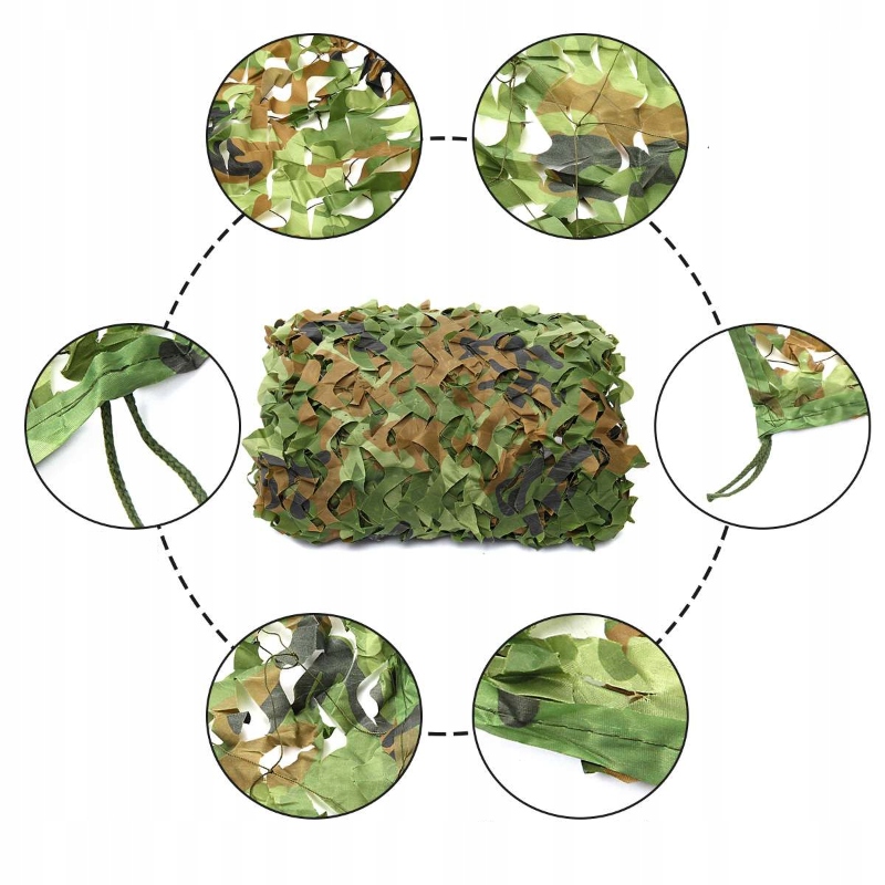 SIATKA MASKUJĄCA KAMUFLAŻ DŻUNGL WOJSKOWA 4X6M Marka bez marki