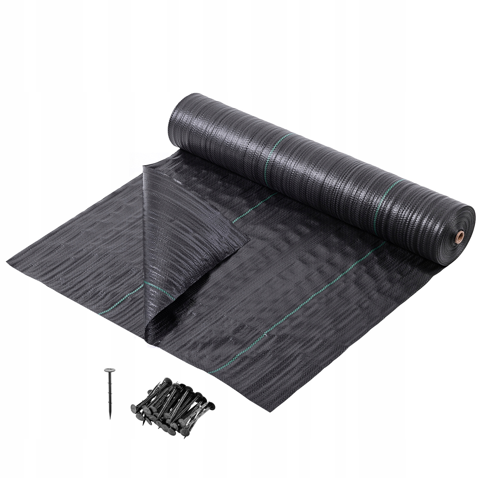 Agrotkanina 110g 1,6x50m Premium Agrotextilie UV3% černá hrubá rohož Kolíčky