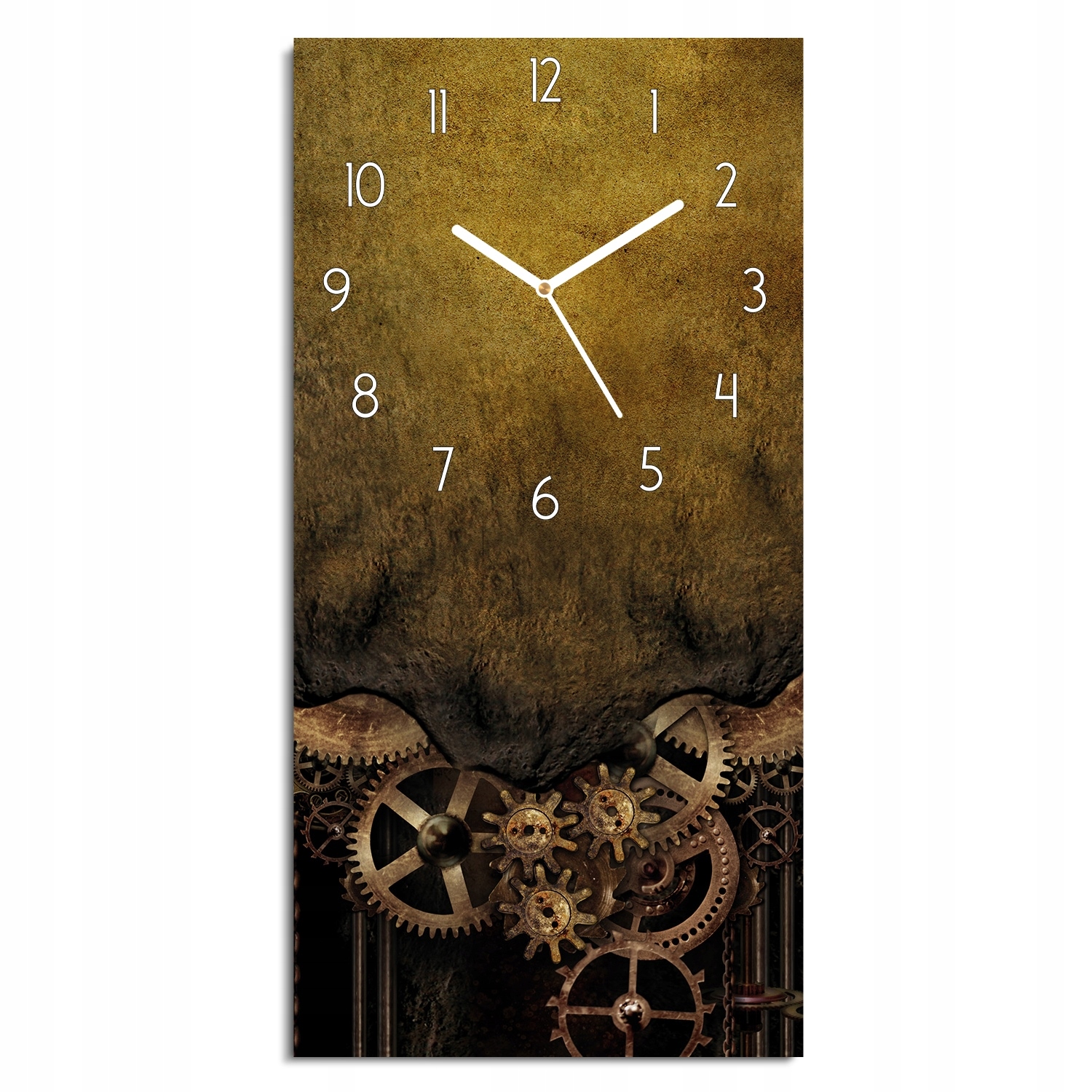 hodiny s grafikou Mechanismus starý obdélník 30x60