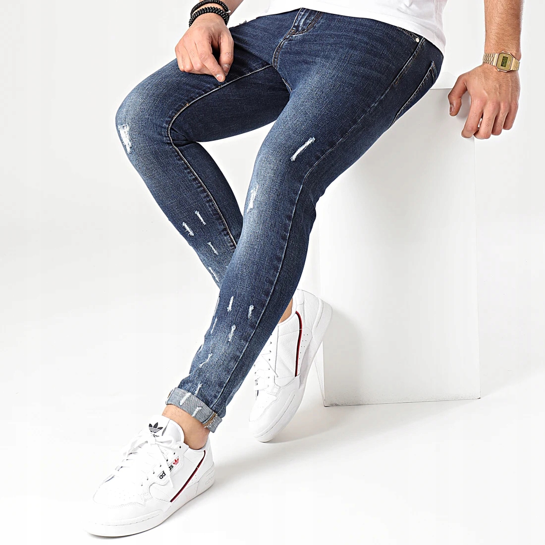 Joggery Džíny Džínové kalhoty Slim Fit Pružné kalhoty