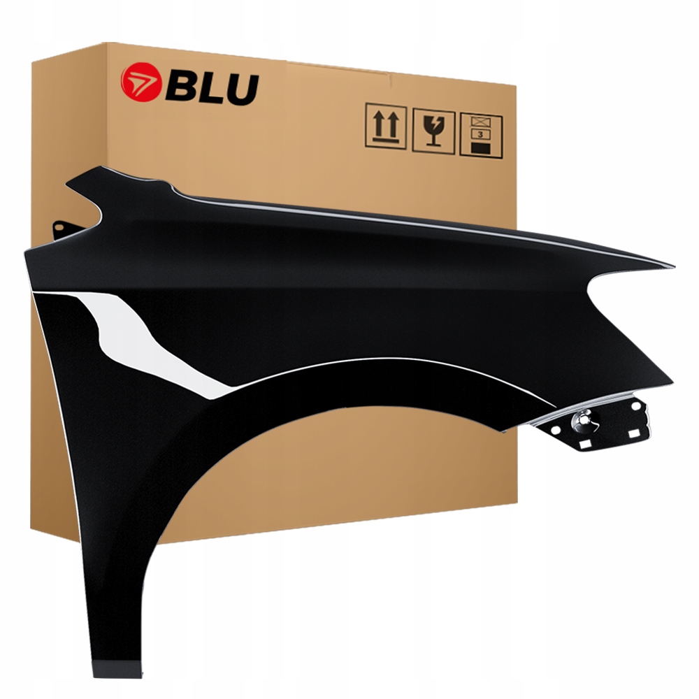 Blu Blatník Vw Polo 6R V 5 LC9X pravý černý 09-17 přední pozink